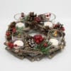 25CM Christmas Round Wreath Tealight Holder