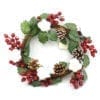 30CM Christmas Wreath with Berries & Pine Cones