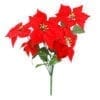 Christmas Artificial Poinsettia Bunch