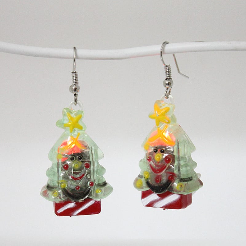 Christmas Flashing Earring Tree Christmas Flashing Earring Tree