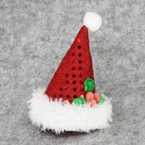 Christmas Hair Clip Santa Hat