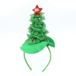 Christmas Headband Green X'mas Tree