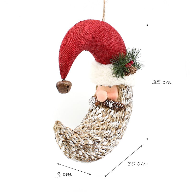 Christmas Moon Shape Santa Head_6