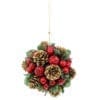 Christmas Pine Corns Berries Kissing Ball