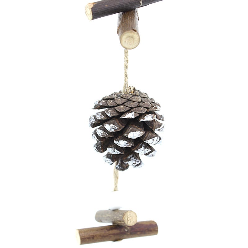 Set of 3 Merry Christmas Hanging Wooden Ornament_4