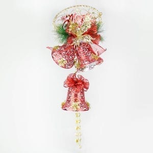 80CM Christmas Bells Butterfly Red